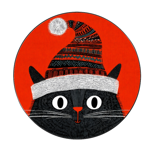 Christmas Cutie - Circle Sticker by DejaReve
