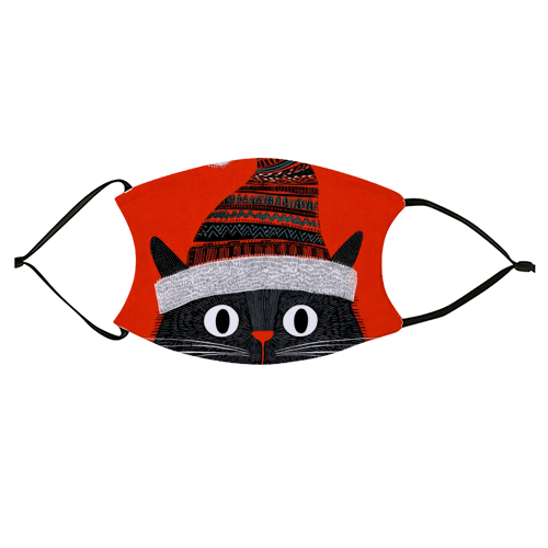 Christmas Cutie - face cover mask by DejaReve