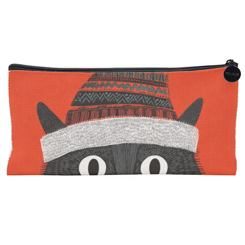 Christmas Cutie - flat pencil case by DejaReve