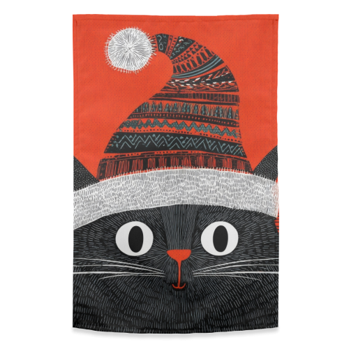 Christmas Cutie - funny tea towel by DejaReve