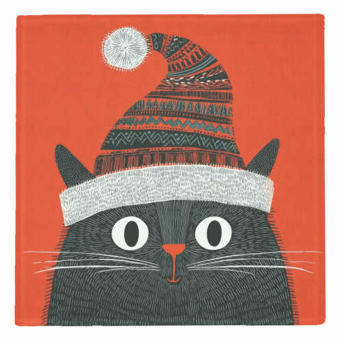 Christmas Cutie - personalised beer coaster by DejaReve