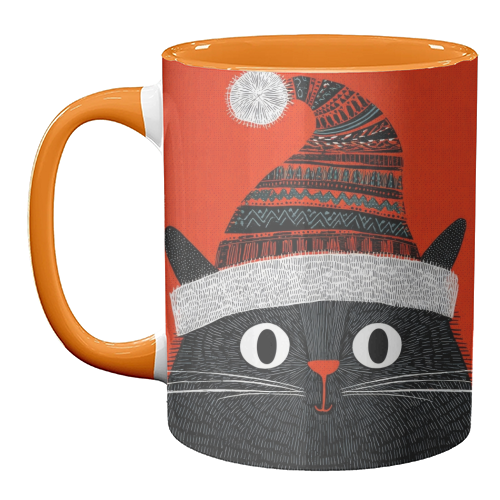 Christmas Cutie - unique mug by DejaReve