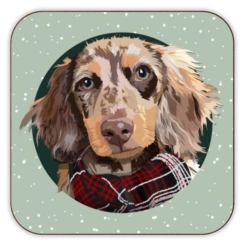thumbnail image 2 of Felt Dachshund Decoration – 7cm | Christmas Decorations | The Whit 2 of 13
