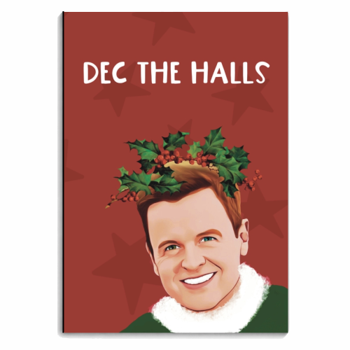 Christmas: Dec The Halls - personalised A4, A5, A6 notebook by Giddy Kipper