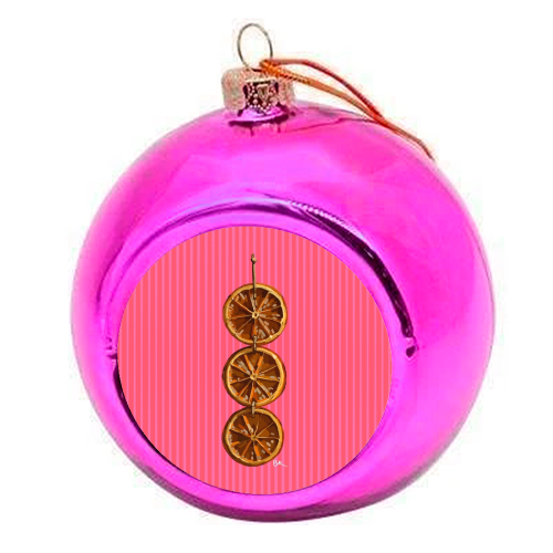 Christmas Dried Oranges - colourful christmas bauble by Beverley Rae