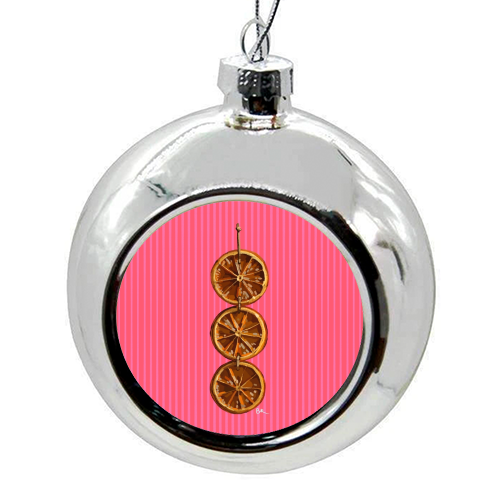 Christmas Dried Oranges - colourful christmas bauble by Beverley Rae