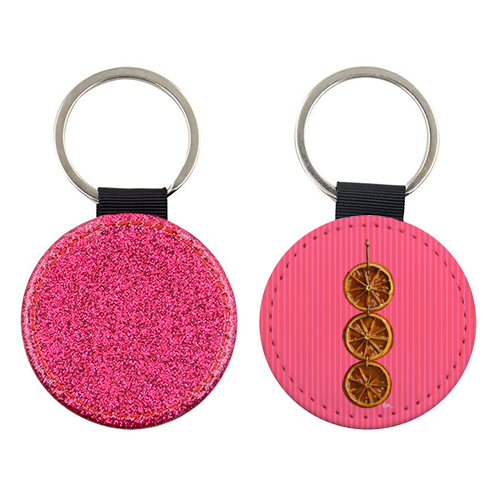 Christmas Dried Oranges - keyring by Beverley Rae