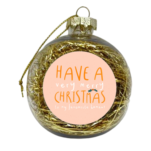 Christmas Fall Asleep - xmas bauble by Alice Palazon