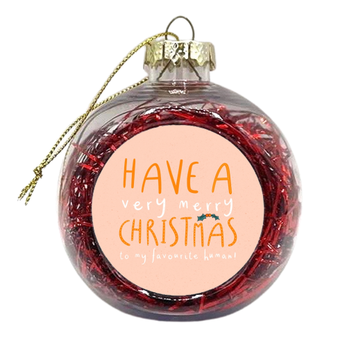 Christmas Fall Asleep - xmas bauble by Alice Palazon