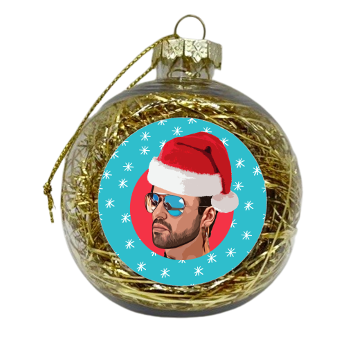 CHRISTMAS GEORGE - xmas bauble by DOLLY WOLFE