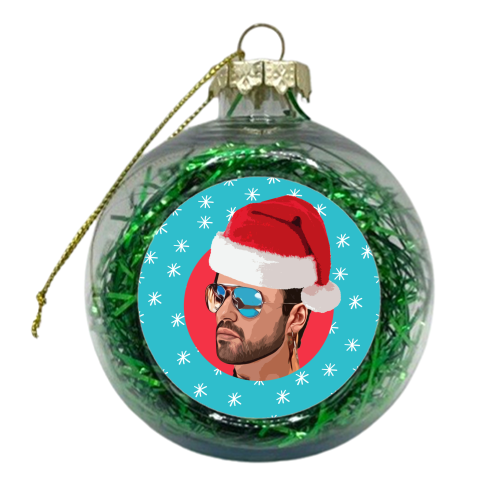 CHRISTMAS GEORGE - xmas bauble by DOLLY WOLFE
