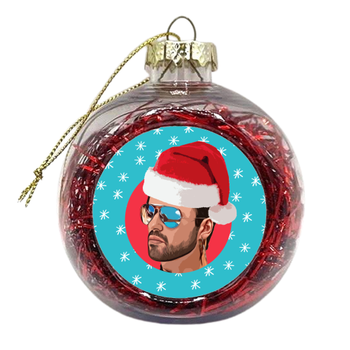 CHRISTMAS GEORGE - xmas bauble by DOLLY WOLFE