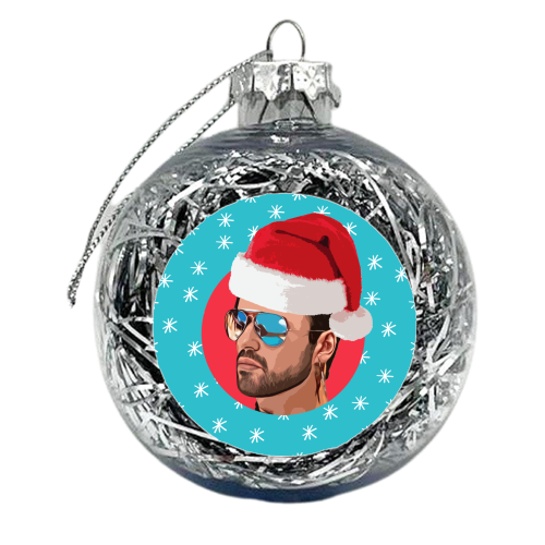 CHRISTMAS GEORGE - xmas bauble by DOLLY WOLFE