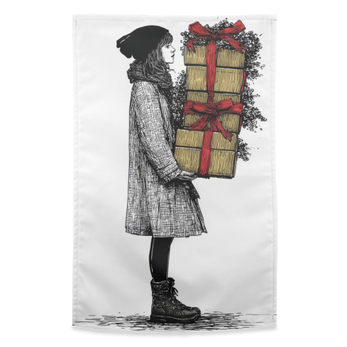 Christmas gifts - funny tea towel by DejaReve