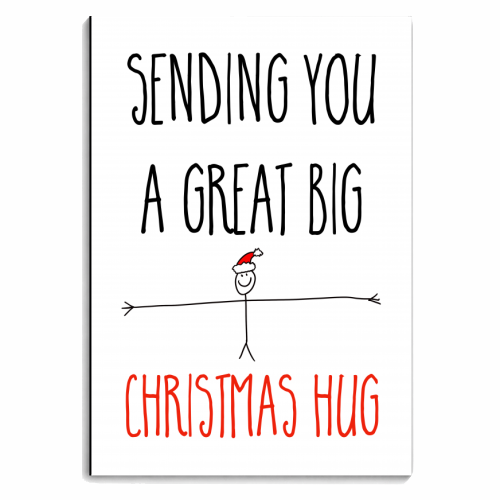Christmas Hug - personalised A4, A5, A6 notebook by Adam Regester