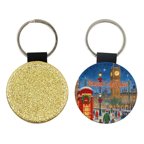 Christmas in London - keyring by Ms Doodle