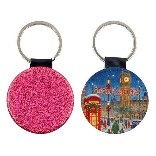 Christmas in London - keyring by Ms Doodle