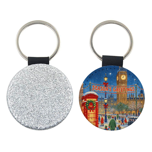 Christmas in London - keyring by Ms Doodle