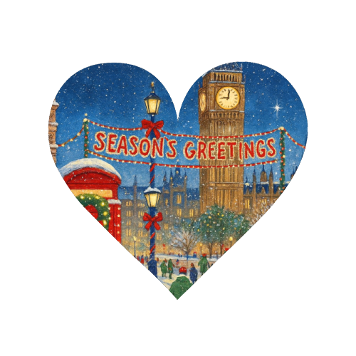 Christmas in London - Magnet by Ms Doodle