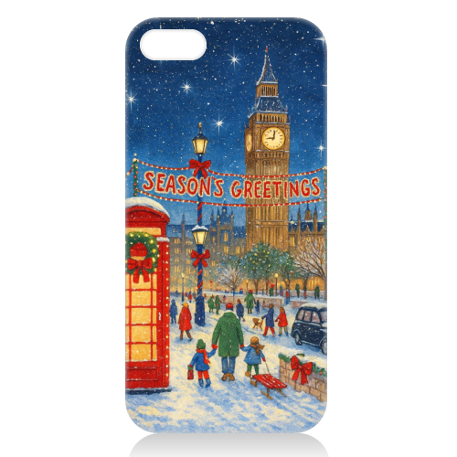 Christmas in London - unique phone case by Ms Doodle