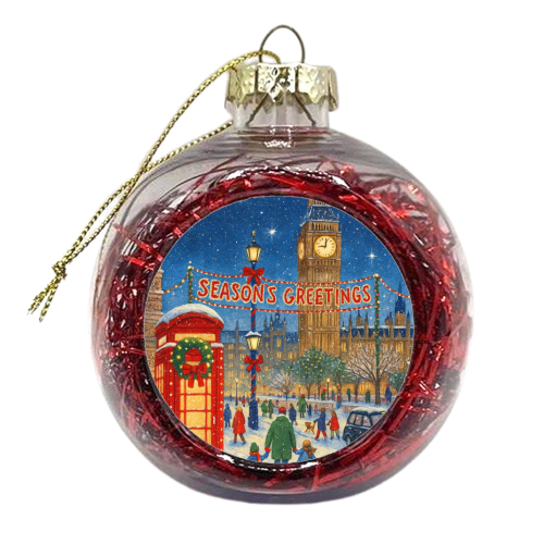 Christmas in London - xmas bauble by Ms Doodle