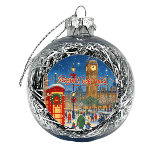 Christmas in London - xmas bauble by Ms Doodle