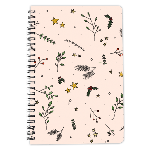 Christmas in Nature - personalised A4, A5, A6 notebook by Pink and Pip