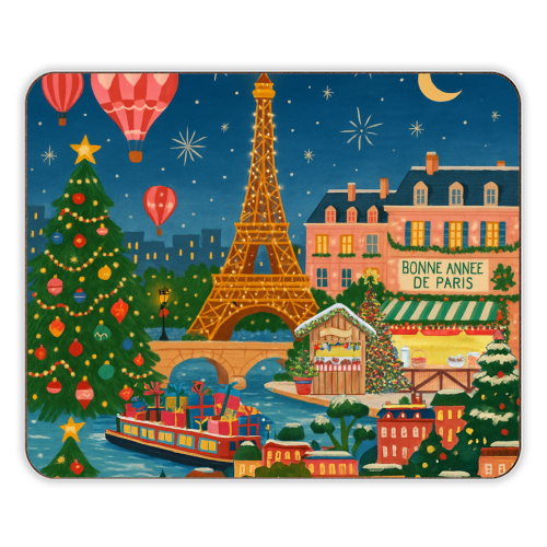 Christmas in Paris - designer placemat by Ms Doodle