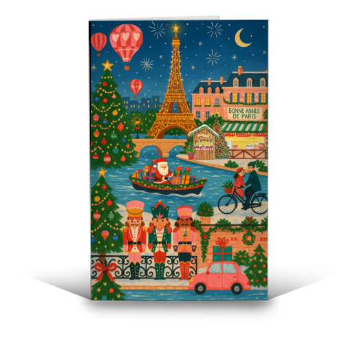 Christmas in Paris - funny greeting card by Ms Doodle