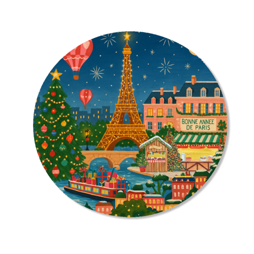 Christmas in Paris - Magnet by Ms Doodle