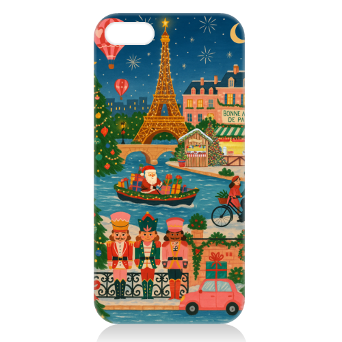 Christmas in Paris - unique phone case by Ms Doodle
