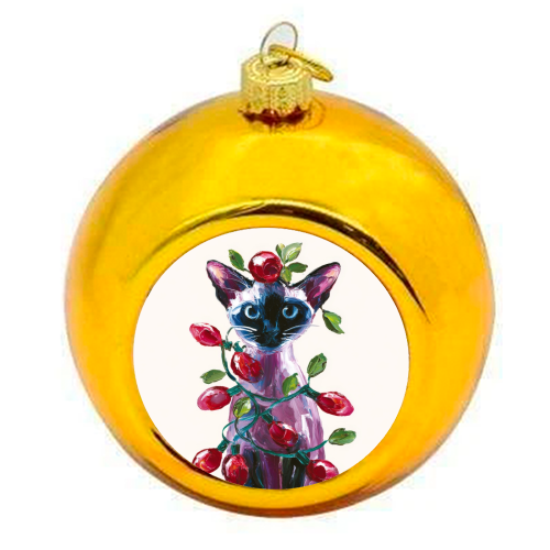 Christmas is coming - colourful christmas bauble by DejaReve