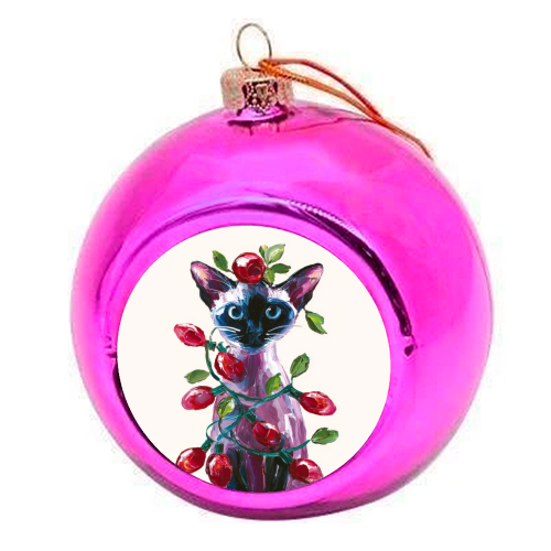 Christmas is coming - colourful christmas bauble by DejaReve
