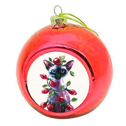 Christmas is coming - colourful christmas bauble by DejaReve
