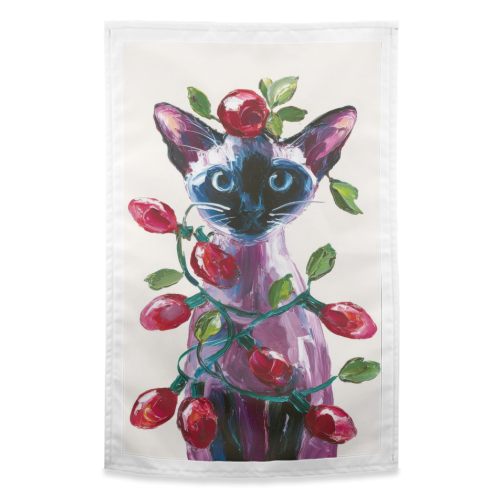 Christmas is coming - funny tea towel by DejaReve