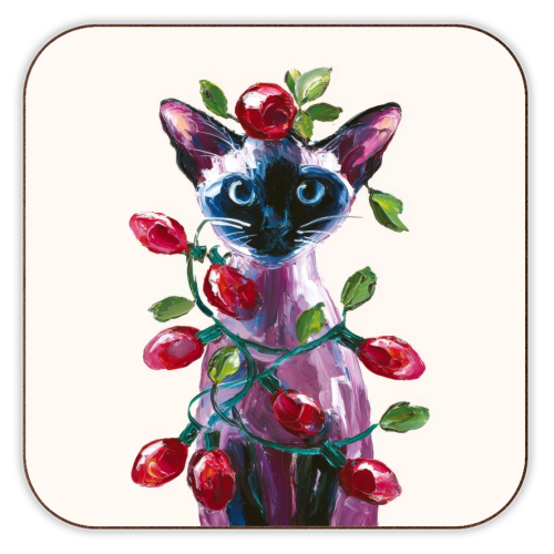 Christmas is coming - personalised beer coaster by DejaReve