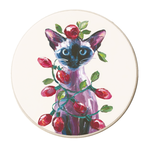 Christmas is coming - personalised beer coaster by DejaReve