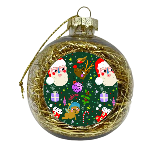 CHRISTMAS JOY - xmas bauble by Nichola Cowdery