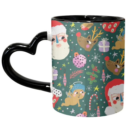 CHRISTMAS JOY - unique mug by Nichola Cowdery