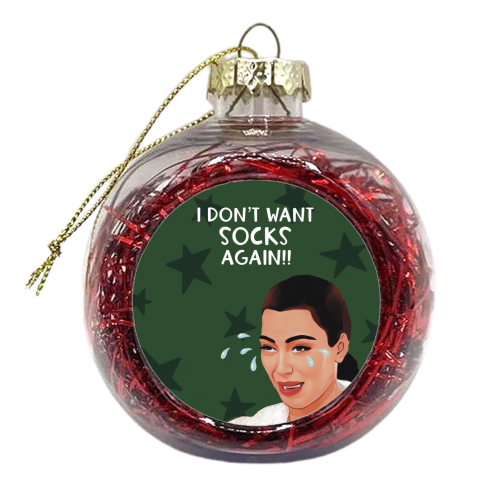 Christmas: Kim K Ugly Crying - xmas bauble by Giddy Kipper