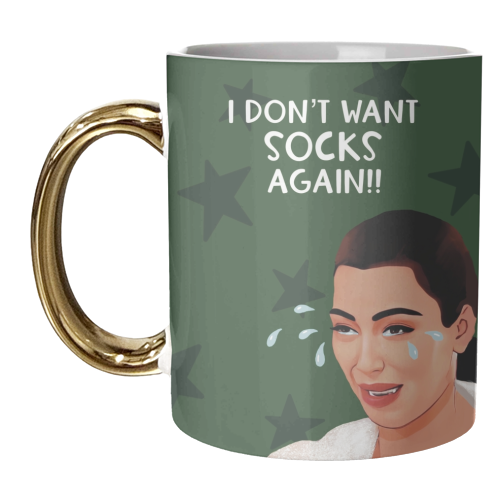 Christmas: Kim K Ugly Crying - unique mug by Giddy Kipper