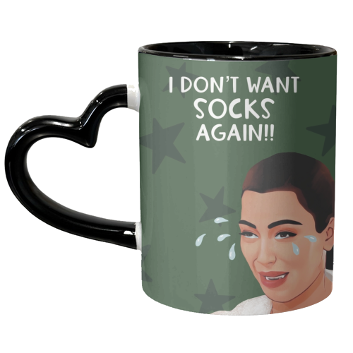 Christmas: Kim K Ugly Crying - unique mug by Giddy Kipper