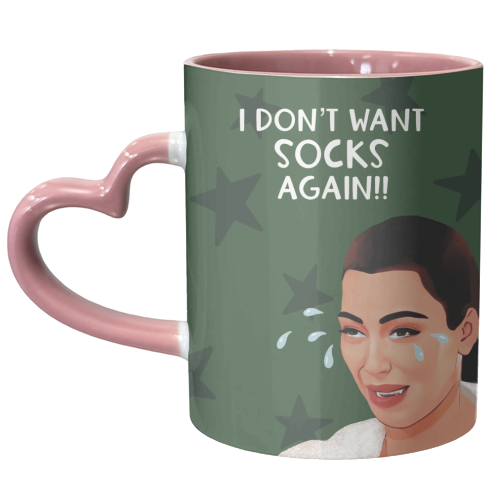 Christmas: Kim K Ugly Crying - unique mug by Giddy Kipper