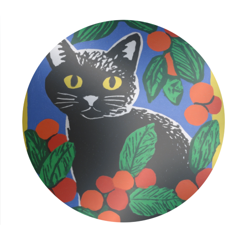 Christmas kitty mood - Circle Sticker by DejaReve