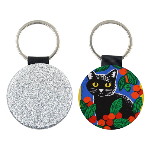 Christmas kitty mood - keyring by DejaReve