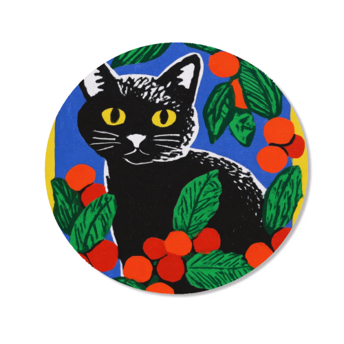 Christmas kitty mood - Magnet by DejaReve