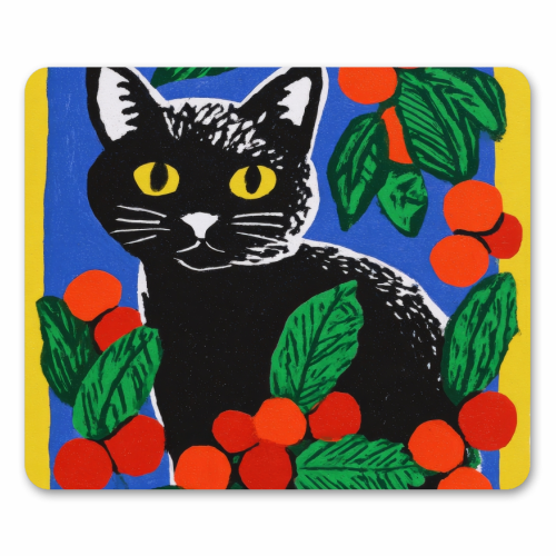 Christmas kitty mood - mouse mat by DejaReve