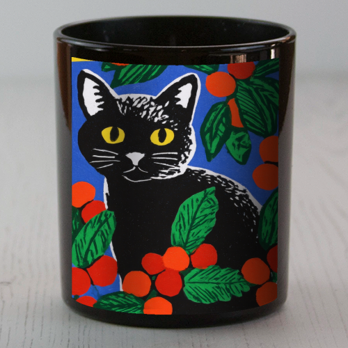 Christmas kitty mood - scented candle by DejaReve