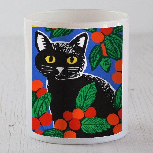 Christmas kitty mood - scented candle by DejaReve