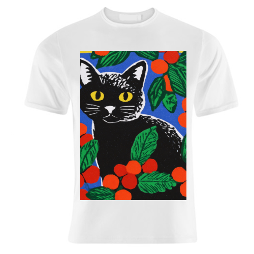 Christmas kitty mood - unique t shirt by DejaReve